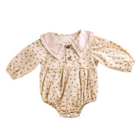 Load image into Gallery viewer, Baby Girls Flower Print Rompers Wholesale 221221213
