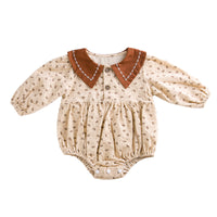 Load image into Gallery viewer, Baby Girls Flower Print Rompers Wholesale 221221213
