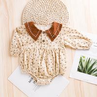 Load image into Gallery viewer, Baby Girls Flower Print Rompers Wholesale 221221213
