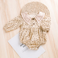 Load image into Gallery viewer, Baby Girls Flower Print Rompers Wholesale 221221213
