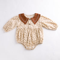 Load image into Gallery viewer, Baby Girls Flower Print Rompers Wholesale 221221213
