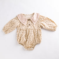 Load image into Gallery viewer, Baby Girls Flower Print Rompers Wholesale 221221213
