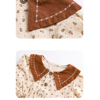 Load image into Gallery viewer, Baby Girls Flower Print Rompers Wholesale 221221213
