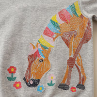 Load image into Gallery viewer, Baby Kid Girls Flower Animals Print Hoodies Swearshirts Wholesale 221221226
