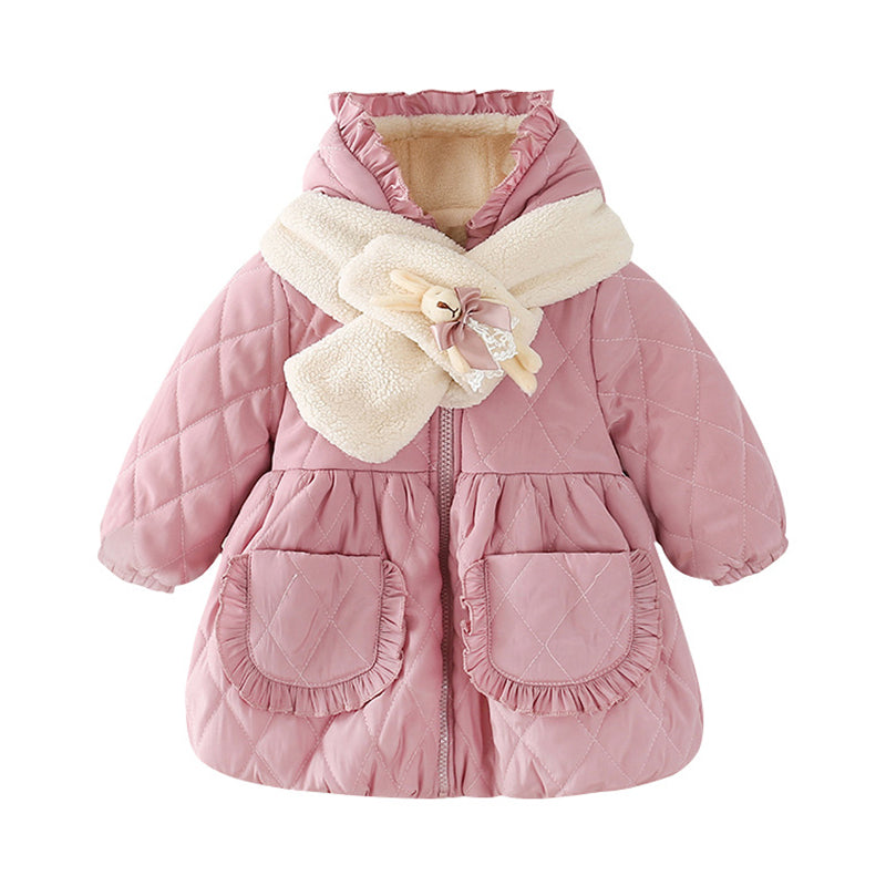 Baby Kid Girls Checked Cartoon Coats Wholesale 221221246