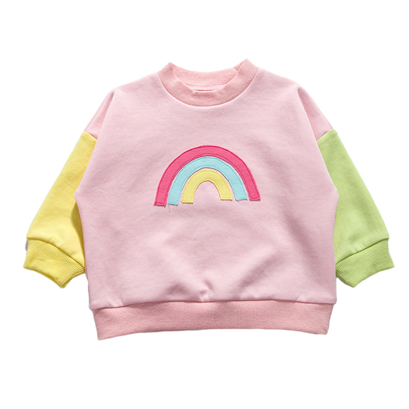 Baby Kid Unisex Rainbow Hoodies Swearshirts Wholesale 221221249