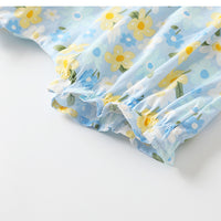 Load image into Gallery viewer, 2 Pieces Set Baby Kid Girls Embroidered Print Tops And Flower Shorts Wholesale 221221279
