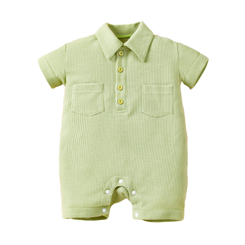 Baby Unisex Solid Color Rompers Wholesale 221221280