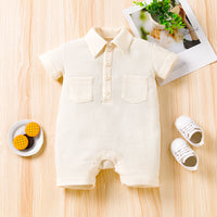 Load image into Gallery viewer, Baby Unisex Solid Color Rompers Wholesale 221221280
