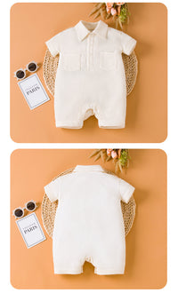 Load image into Gallery viewer, Baby Unisex Solid Color Rompers Wholesale 221221280
