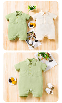 Load image into Gallery viewer, Baby Unisex Solid Color Rompers Wholesale 221221280
