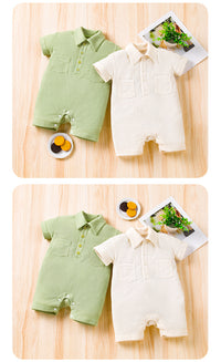Load image into Gallery viewer, Baby Unisex Solid Color Rompers Wholesale 221221280
