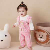 Load image into Gallery viewer, 2 Pieces Set Baby Kid Girls Animals Cartoon Print Tops And Pants Wholesale 221221283
