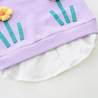 Load image into Gallery viewer, 2 Pieces Set Baby Kid Girls Flower Tops And Striped Pants Wholesale 221221288
