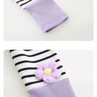Load image into Gallery viewer, 2 Pieces Set Baby Kid Girls Flower Tops And Striped Pants Wholesale 221221288
