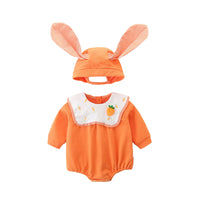 Load image into Gallery viewer, Baby Girls Color-blocking Print Rompers Wholesale 221221301
