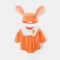 Load image into Gallery viewer, Baby Girls Color-blocking Print Rompers Wholesale 221221301
