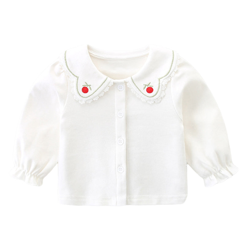 Baby Kid Girls Embroidered Tops Wholesale 221221303