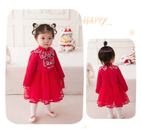 Load image into Gallery viewer, Baby Kid Girls Flower Embroidered Dresses Wholesale 221221305
