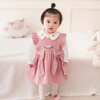 Load image into Gallery viewer, 2 Pieces Set Baby Kid Girls Flower Embroidered Tops And Dresses Wholesale 221221308
