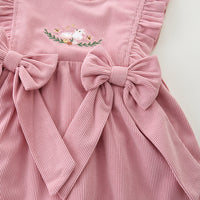 Load image into Gallery viewer, 2 Pieces Set Baby Kid Girls Flower Embroidered Tops And Dresses Wholesale 221221308
