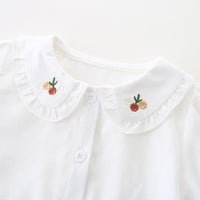 Load image into Gallery viewer, 2 Pieces Set Baby Kid Girls Flower Embroidered Tops And Dresses Wholesale 221221308
