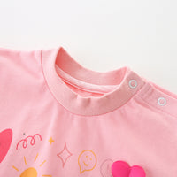 Load image into Gallery viewer, Baby Girls Flower Love heart Print Rompers Wholesale 221221309
