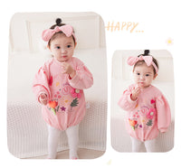 Load image into Gallery viewer, Baby Girls Flower Love heart Print Rompers Wholesale 221221309

