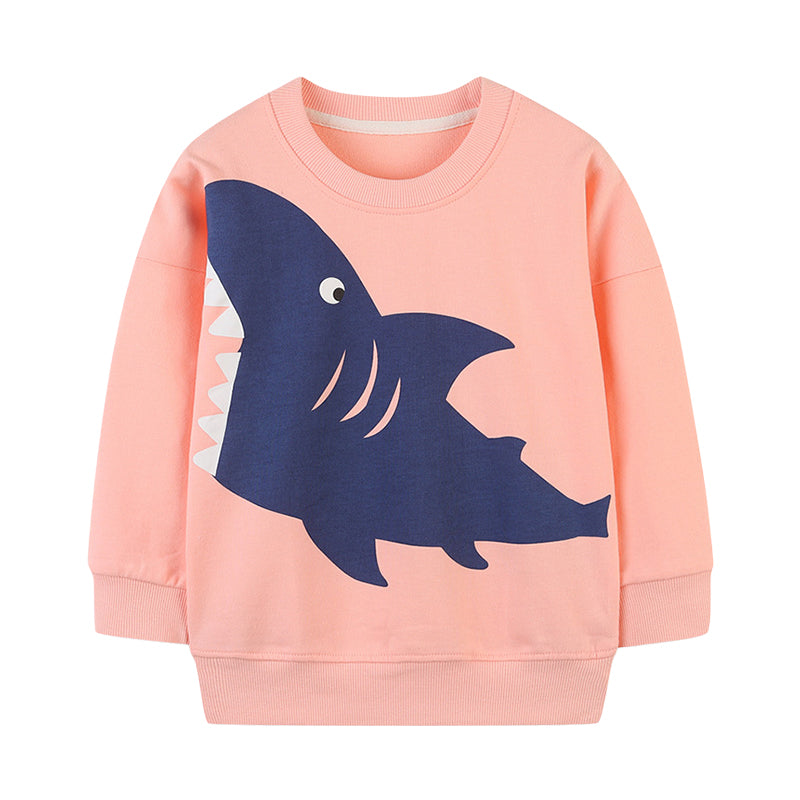 Baby Kid Boys Animals Cartoon Print Hoodies Swearshirts Wholesale 22122161