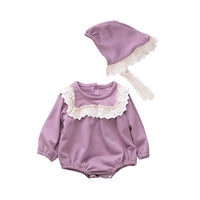 Load image into Gallery viewer, Baby Girls Color-blocking Rompers Wholesale 22122165
