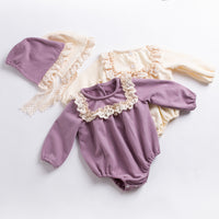 Load image into Gallery viewer, Baby Girls Color-blocking Rompers Wholesale 22122165
