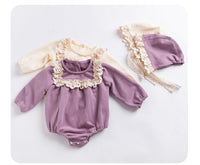 Load image into Gallery viewer, Baby Girls Color-blocking Rompers Wholesale 22122165
