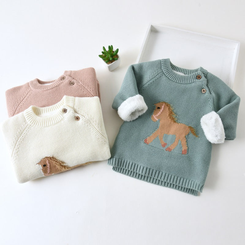 Baby Kid Girls Animals Sweaters Wholesale 22122602