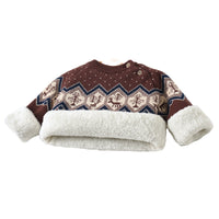 Load image into Gallery viewer, Baby Kid Unisex Checked Crochet Sweaters Wholesale 22122604
