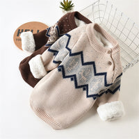 Load image into Gallery viewer, Baby Kid Unisex Checked Crochet Sweaters Wholesale 22122604
