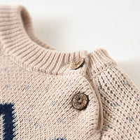 Load image into Gallery viewer, Baby Kid Unisex Checked Crochet Sweaters Wholesale 22122604
