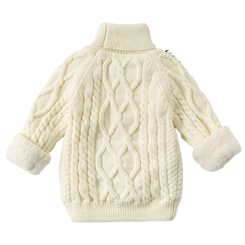 Baby Kid Girls Solid Color Sweaters Knitwear Wholesale 22122605