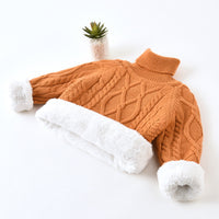 Load image into Gallery viewer, Baby Kid Girls Solid Color Sweaters Knitwear Wholesale 22122605

