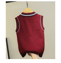 Load image into Gallery viewer, Kid Big Kid Unisex Solid Color Vests Waistcoats Knitwear Wholesale 22122612
