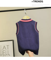 Load image into Gallery viewer, Kid Big Kid Unisex Solid Color Vests Waistcoats Knitwear Wholesale 22122612
