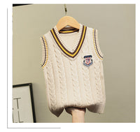 Load image into Gallery viewer, Kid Big Kid Unisex Solid Color Vests Waistcoats Knitwear Wholesale 22122612
