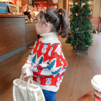 Load image into Gallery viewer, Baby Kid Girls Cartoon Plant Crochet Christmas Sweaters Wholesale 221226128
