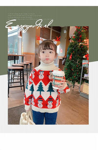 Load image into Gallery viewer, Baby Kid Girls Cartoon Plant Crochet Christmas Sweaters Wholesale 221226128
