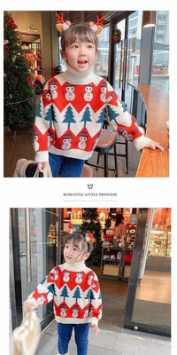 Load image into Gallery viewer, Baby Kid Girls Cartoon Plant Crochet Christmas Sweaters Wholesale 221226128
