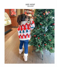 Load image into Gallery viewer, Baby Kid Girls Cartoon Plant Crochet Christmas Sweaters Wholesale 221226128
