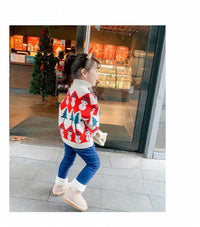 Load image into Gallery viewer, Baby Kid Girls Cartoon Plant Crochet Christmas Sweaters Wholesale 221226128

