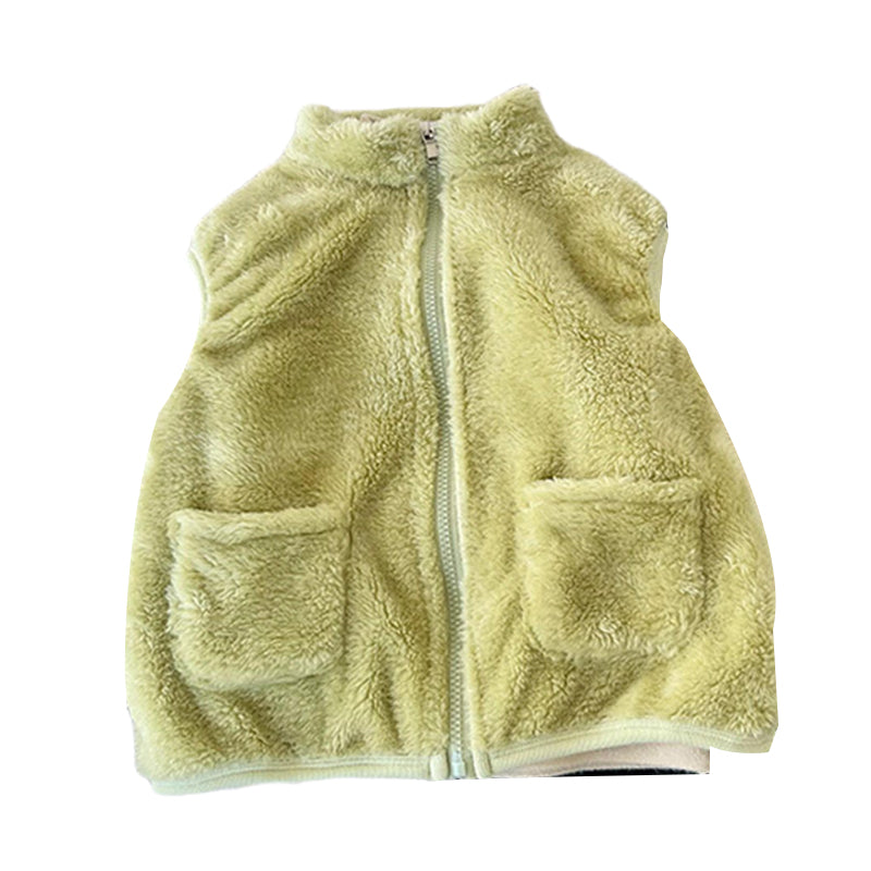 Baby Kid Unisex Solid Color Vests Waistcoats Wholesale 221226212
