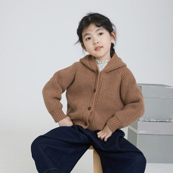 Baby Kid Unisex Solid Color Crochet Cardigan Wholesale 221226233