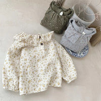 Load image into Gallery viewer, Baby Girls Flower Print Tops Wholesale 221226270
