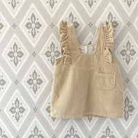 Load image into Gallery viewer, Baby Girls Flower Print Tops And Solid Color Dresses Wholesale 221226274
